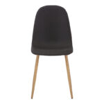 Chair Bella antracite fabric-natural metal leg 43x52x88cm - Image 4