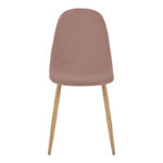 Chair Bella rotten apple velvet-natural metal leg 43x52x88cm - Image 5