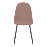 Chair Bella rotten apple velvet fabricc-black metal leg 43x52x88cm - Image 4