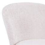 Karg chair white fabric-leg black metal 57x62x80cm - Image 5