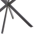 Stoyen table white marble ceramic-black metal D120x75cm - Слика 4