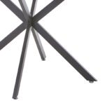 Stoyen I table white marble-beige ceramic-black metal D120x75cm - Image 4