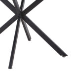 Stoyen table black marble ceramic-black metal D120x75cm - Слика 4
