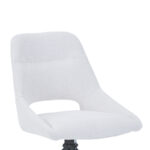 Luciano I swivel chair in cream fabric-metal leg black 52.5x54x85cm - Слика 5
