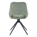Luciano I swivel chair in green fabric-metal leg black 52.5x54x85cm - Слика 4