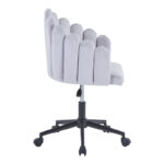 Work chair Manole grey velvet  57x50x77-87cm - Слика 2