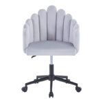 Work chair Manole grey velvet  57x50x77-87cm - Слика 3