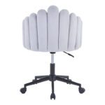 Work chair Manole grey velvet  57x50x77-87cm - Слика 4