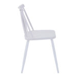 Chair Aurora I pp in white shade-white metallic leg 43x48x79cm - Image 2
