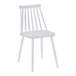Chair Aurora I pp in white shade-white metallic leg 43x48x79cm
