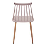 Chair Aurora I pp in brown shade-natural metallic leg 43x48x79cm - Image 4