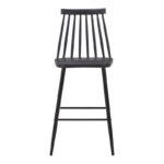 Bar stool Aurora I pp in black shade - blackl metal leg 42x47x99cm - Слика 3