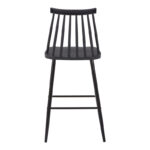 Bar stool Aurora I pp in black shade - blackl metal leg 42x47x99cm - Слика 4