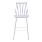 Bar stool Aurora I pp in white shade - white metal leg 42x47x99cm - Слика 3