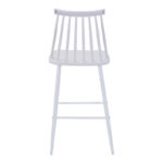 Bar stool Aurora I pp in white shade - white metal leg 42x47x99cm - Слика 4