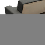 Sofa-bed with storage two-seater Vox anthracite fabric 154x82x83cm - Слика 6