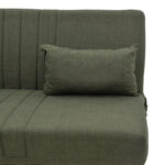 Romina three-seater sofa-bed with storage space green fabric 190x75x85cm - Слика 5