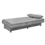 Romina three-seater sofa-bed with storage space light gray fabric 190x75x85cm - Слика 6