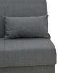 Romina three-seater sofa-bed with storage space anthracite fabric 190x75x85cm - Слика 4