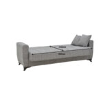 Modesto three-seater sofa-bed with storage space black fabric 215x85x80cm - Слика 6