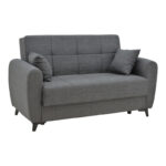 Living room set 2 pieces Lincoln fabric in anthracite shade - Слика 6