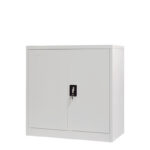 Armon metal cabinet in light gray color 90x45x90cm - Image 2