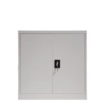 Armon metal cabinet in light gray color 90x45x90cm - Image 3