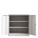 Armon metal cabinet in light gray color 90x45x90cm - Image 5