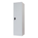 Koya metal wardrobe-column in light gray color 50x45x180cm - Image 2