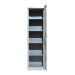 Koya metal wardrobe-column in light gray color 50x45x180cm - Image 4