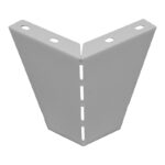 Wardrobe leg Footez metal in light gray color