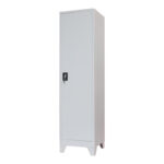 Koya metal wardrobe-column in light gray shade 50x45x190cm - Image 2