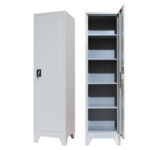 Koya metal wardrobe-column in light gray shade 50x45x190cm