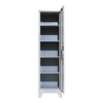 Koya metal wardrobe-column in light gray shade 50x45x190cm - Image 4