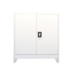 Armon I metal cabinet in light gray color 90x40x100cm - Image 2