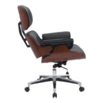 Manager office chair Kobane black pu-chrome base 84x75x113.5cm - Слика 3