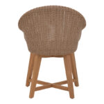 Armchair Solso aluminium skeleton with teak leg wood in natural shade and pe rattan 62x58x78cm - Слика 5