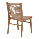 Rover chair pakoworld, teak wood frame in natural shade and beige banana rope 50x60x86cm - Слика 2