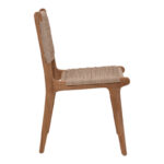 Rover chair pakoworld, teak wood frame in natural shade and beige banana rope 50x60x86cm - Слика 3