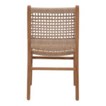 Rover chair pakoworld, teak wood frame in natural shade and beige banana rope 50x60x86cm - Слика 5