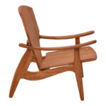 Armchair Brazin natural teakwood 72x71x77cm - Image 3