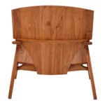 Armchair Brazin natural teakwood 72x71x77cm - Image 5