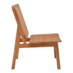 Armchair Viborg natural teakwood-natural rattan 60x75x87cm - Image 3