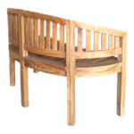 2 seater sofa Coren natural teakwood 130x61x87cm - Слика 2