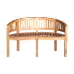 2 seater sofa Coren natural teakwood 130x61x87cm - Слика 3
