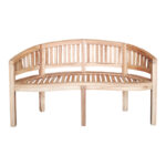 3 seater sofaCoren natural teakwood 150x61x87cm - Слика 4