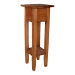 Side table Orkney natural color mahogany wood 25x25x67cm - Image 2
