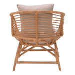 Armchair Caxen natural rattan-white pillow 72x63x75cm - Слика 5