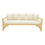 Sofa Roziana natural teak wood 210x100x80cm - Слика 2