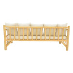 Sofa Roziana natural teak wood 210x100x80cm - Слика 4